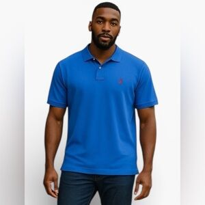 Polo Ralph Lauren Short Sleeve Golf Shirt Size Medium Blue